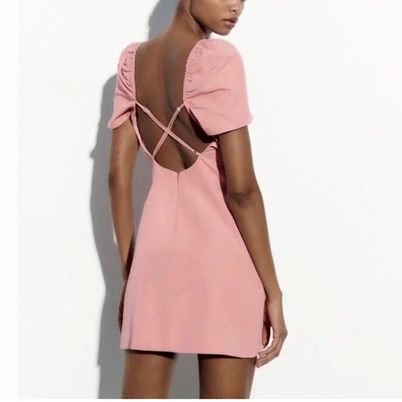 Zara | Dresses | Zara Linen Blend Puff Sleeve Short Dress Lg | Poshmark Zara | Dresses | Zara Linen Blend Puff Sleeve Short Dress Lg | Poshmark